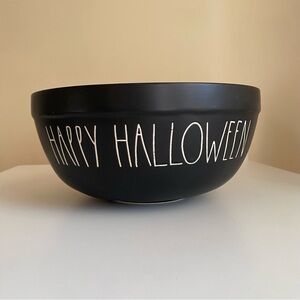 Rae Dunn Black Happy Halloween Bowl Large